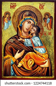 Picture Of A Hand-painted Orthodox Icon