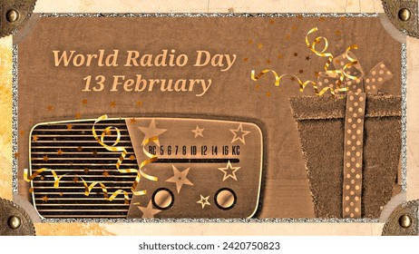 picture of world radio day. vintage illustrations. - Powered by Shutterstock