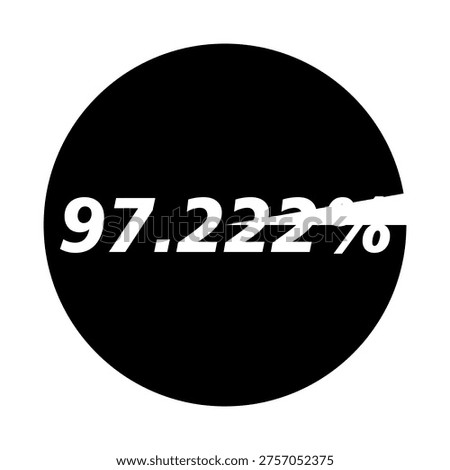 Pie Chart Symbol. symbolizing data visualization, analysis, and statistics.