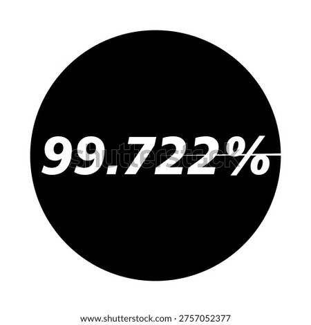 Pie Chart Symbol. symbolizing data visualization, analysis, and statistics.