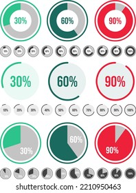 Pie Charts For Infographic Assets