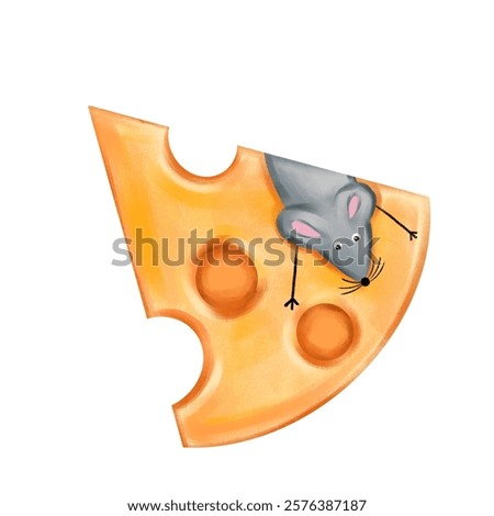 Similar – Image, Stock Photo A rutted piece of rock with lichen, grass, stone chunks and single puddles