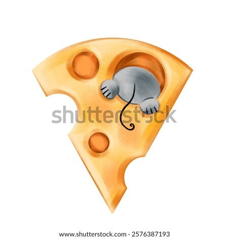 Similar – Image, Stock Photo A rutted piece of rock with lichen, grass, stone chunks and single puddles