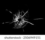 Pieces of destructed Shattered glass. Royalty high-quality free stock photo image of broken glass with sharp pieces. Break glass white and black overlay grunge texture abstract on black background