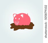 Pig in the mud icon