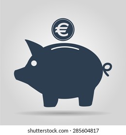 Similar Images, Stock Photos & Vectors of piggy bank icon - 611885822