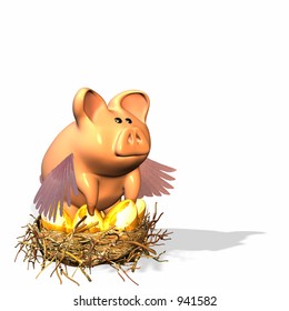 Piggy Bank Protecting Your Nest Eggs And Future.