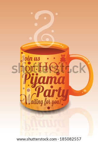 Pijama Party Invitation Stock Illustration 185082557 Shutterstock