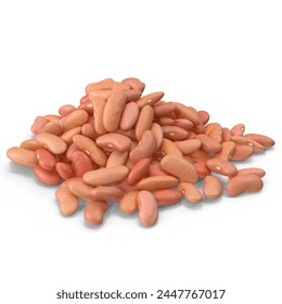 Pile of Light Red Kidney Beans Isolated on Background - A Healthy Staple Rich in Protein, Fiber, and Nutrients - Powered by Shutterstock