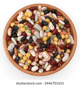 Pile of Nutrient-Rich Black Turtle Beans - A Versatile Superfood for Heart-Healthy and Fiber-Rich Meals - Powered by Shutterstock