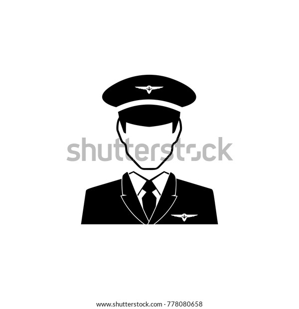 Pilot Avatar Icon Characters Professions Icon Stock Illustration ...