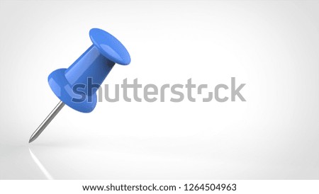 pin left 3d rendering