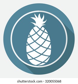 Similar Images, Stock Photos & Vectors of Pineapple flat design long