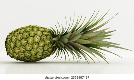 Pineapple isolated on white background. Clipping path.