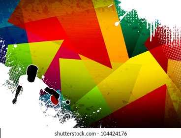 Ping pong background with space (poster, web, leaflet, magazine)