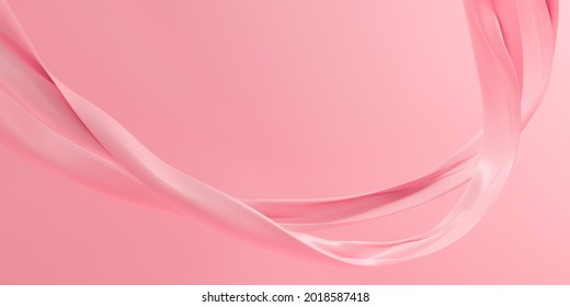Ilustración 3d rosa para banner de pantalla  estudio de fondo  diseño publicitario  Fondo de tela de seda de fondo patrón abstracto o papel tapiz de tela de algodón de satén liso y sedoso 