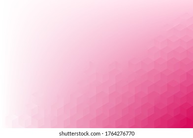 The pink abstract background has hexagons next to each other wallpaer gradient