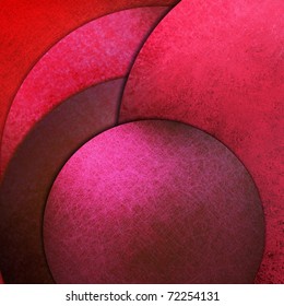 pink abstract background or red paper cover with circle layers, artistic design layout, vintage grunge texture background, elegant modern art composition in burgundy