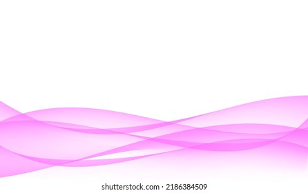 Pink Abstract Wave White Background Stock Illustration 2186384509 