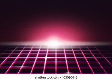 Pink Arcade Game Screen Background