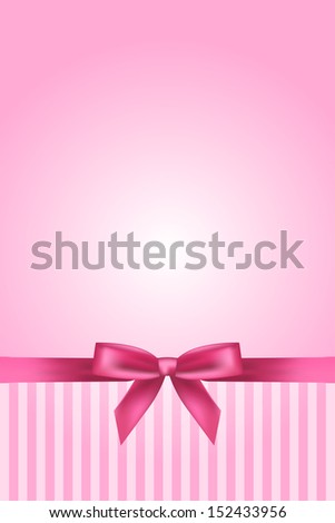 Pink Background Bow Stock Illustration 152433956 - Shutterstock