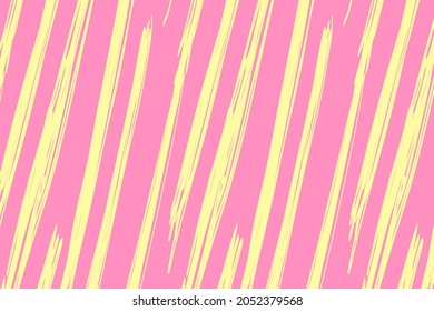 Pink Background, Brush Doodle Pattern, Aesthetic Design