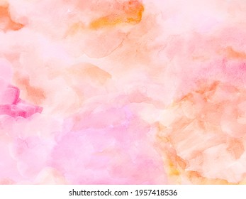 Pink  Background With Watercolor Paper Texure