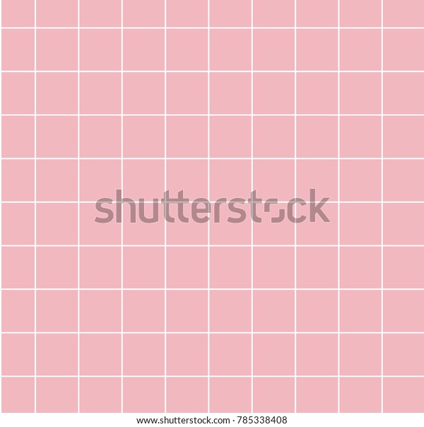 Pink background with white grid.\
Backdrop for trendy design, modern collage, creative\
art