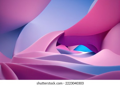 Pink and Blue Background Pattern Wallpaper Digital Ilustration