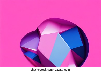 Pink and Blue Background Pattern Wallpaper Digital Ilustration