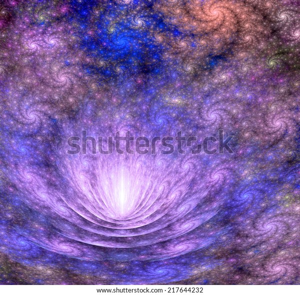 High Resolution Blue And Purple Galaxy Background