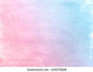 Pink And Blue Watercolor Background.