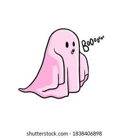 Cute Ghost Cartoon Vector Halloween Stock Vector (Royalty Free) 1531287872