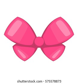 Pink Bow Icon Cartoon Illustration Pink Stock Vector (Royalty Free ...