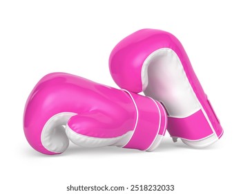 Pink boxing gloves for October Pink campaign in 3D render isolated white background. 3d illustration - Powered by Shutterstock