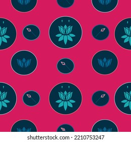 Pink Circle Seamless Pattern Background.  Perfect For Fabric, Scrapbooking, Quilting, Wallpaper And Many More Projects.