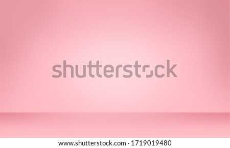 Pink color background, Color gradation, Pink wallpaper. 3D rendering.