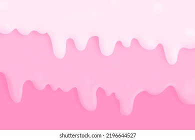 Pink Cream Liquid Syrup Wallpaper Background, Concept Dessert, Ice Cream, Sweet, Strawberry, Gradient, Milk, Drink, Backdrop 