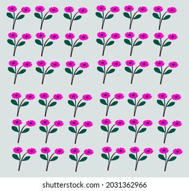 pink flower bouquet pattern background illustration