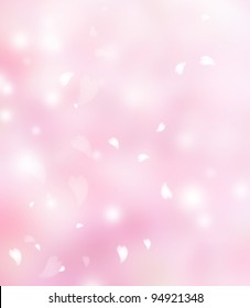 Pink Flower Petals Background