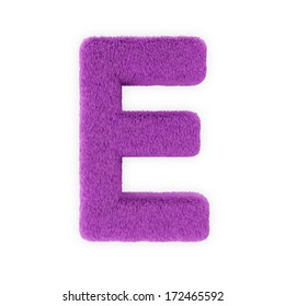 Pink Furry Letters Isolated On White Stock Illustration 172465592 ...