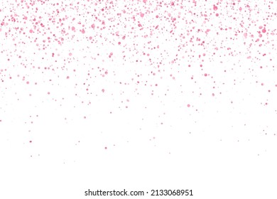 Pink Glitter Falling Confetti On White Stock Illustration 2133068951 ...