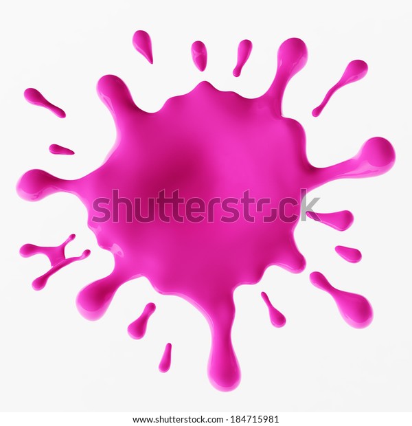 Pink Glossy Gum Blot Splashes Isolated Stock Illustration 184715981 ...