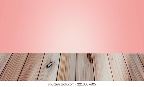 Pink Gradient Wall Table Background