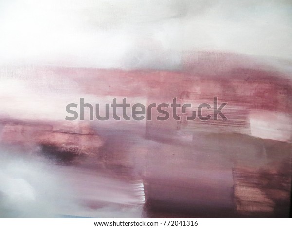 Wonderbaar Roze en Grijs Abstract Kunst Schilderij. stockillustratie 772041316 UR-61