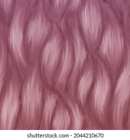 Pink hair texture  seamless background  Abstract hand  drawn pattern waves background  Hair background 
