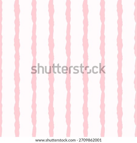 Pink Handdrawn Vertical Stripes Pattern