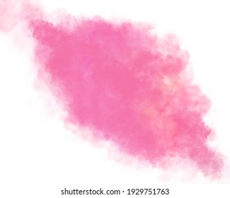 pink haze watercolor splash painted background, pastel color with pattern cloud  texture effect, with free space to put letters illustration wallpaper