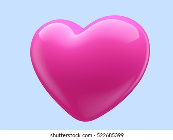  Pink Heart 3D Illustration