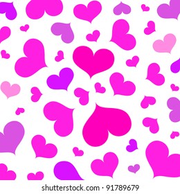 Pink Heart Background Abstract Stock Illustration 91789679 | Shutterstock